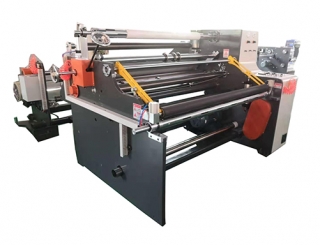 Rf-1300 laminating, rewinding and slitting machine (with receiving backup roller)